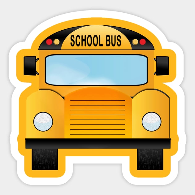school bus Sticker by Ahmed ALaa